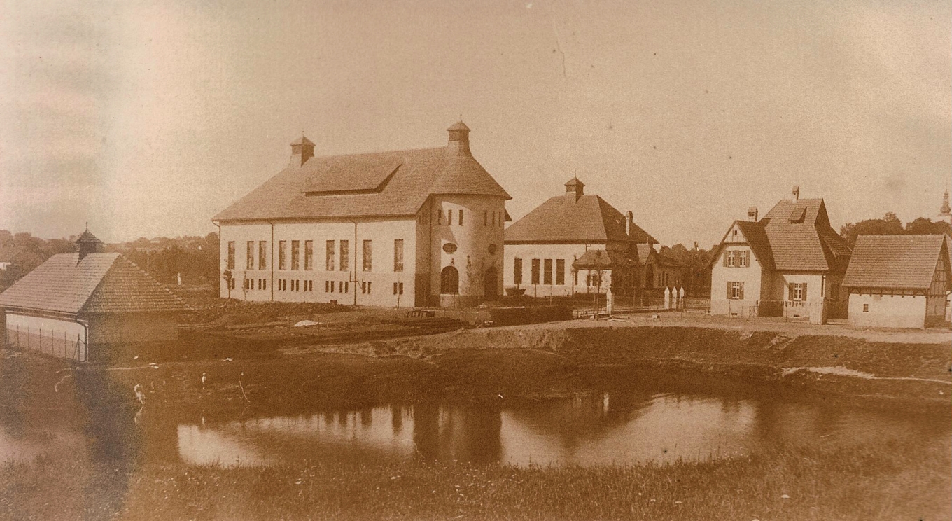 Zdjęcie archiwalne Stacji Uzdatniania Wody Gliwice-Łabędy 1911 rok
